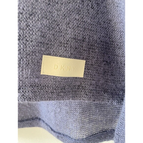 DKNY NEW Women's M Periwinkle Purple Long Sleeve Cowl Neck Sweater Knit Top Soft - Picture 2 of 10